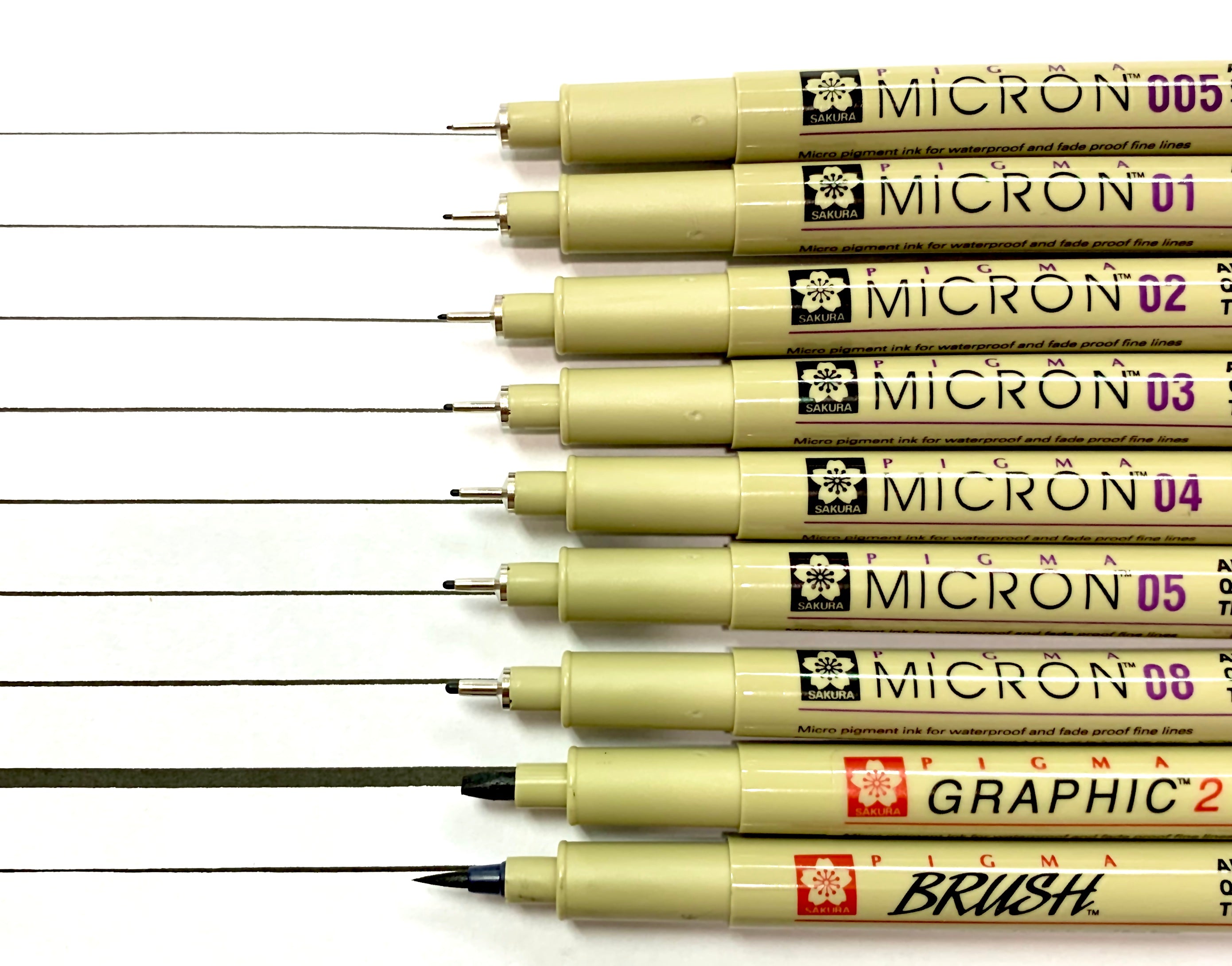 Sakura Pigma Micron Pens & Brushes – Artland