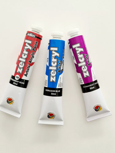 Zelcryl Acrylic Paint 50 ml tubes